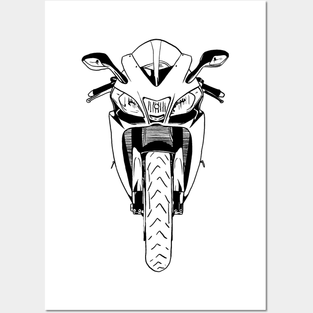 Sport Motorcycle Line Wall Art by Socity Shop